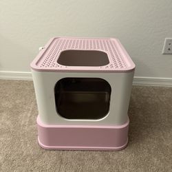 New Pink Cat Litter Box