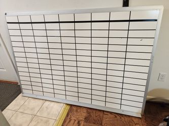 4 X 6 Gridded Dry Erase Whiteboard 