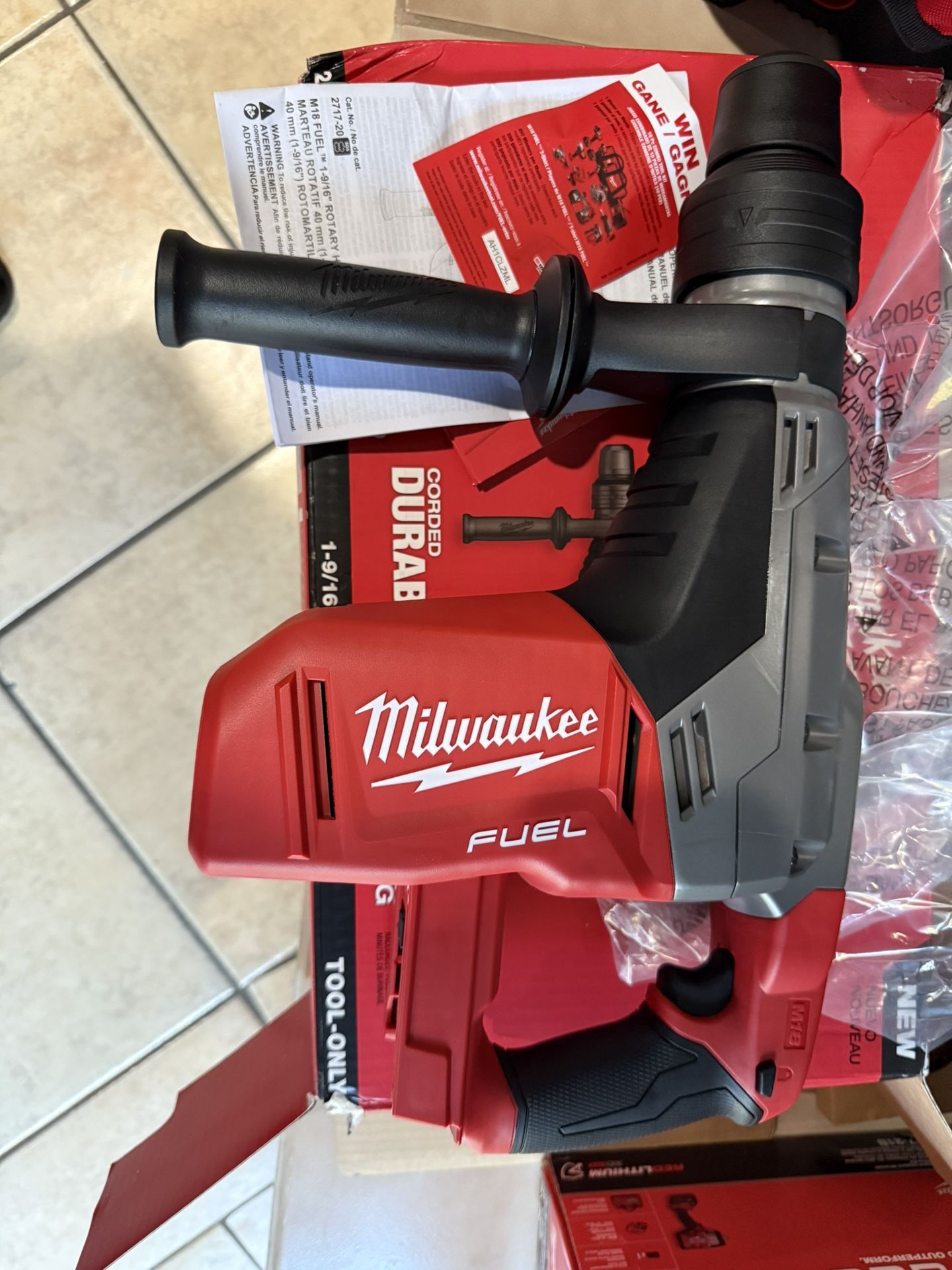 Milwaukee Fuel Rotary Hammer Brand New New