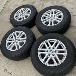 4 X 265/70r18 6x5.5 6x139.7 Stock Tacoma Tundra 4Runner Sequoia Rims Wheels Yukon Tahoe Treads Tires!