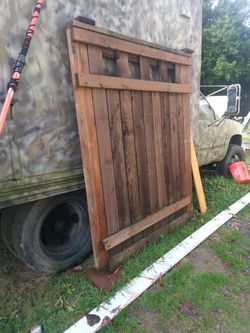Tall  Cedar Fence Panel 