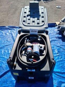 Portable diesel fuel tank with pump complete brand new