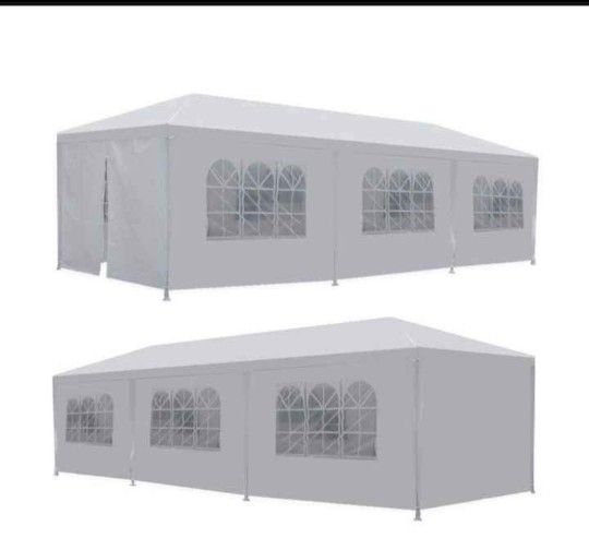 10’X30’ Outdoor Canopy Tent with Removable Sidewalls Gazebo Shelter Pavilion for Backyard BBQ Camping Picnic Parties Wedding Ceremony Easy Assemble