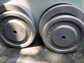 Vintage York Standard 1" 50lb Plates Pair