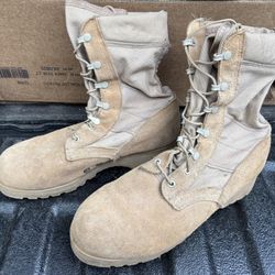 Military Surplus Desert Combat Boots, 8.5 XW