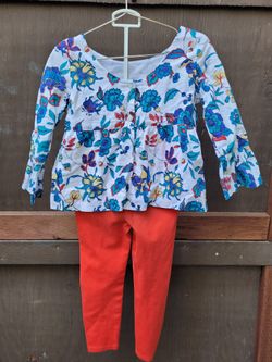 Floral Top And Ponte Pants