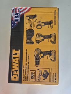 Dewalt 20v 4-Tool combo kit 2 Batteries and Charger 