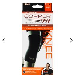 1 Pair Copper Fit Knee Sleeves (XL)