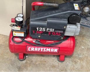 Craftsman 3 Gallon Air Compressor 1HP 125PSI