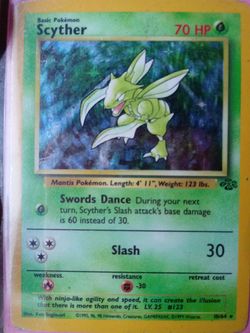 Scyther pokemon card