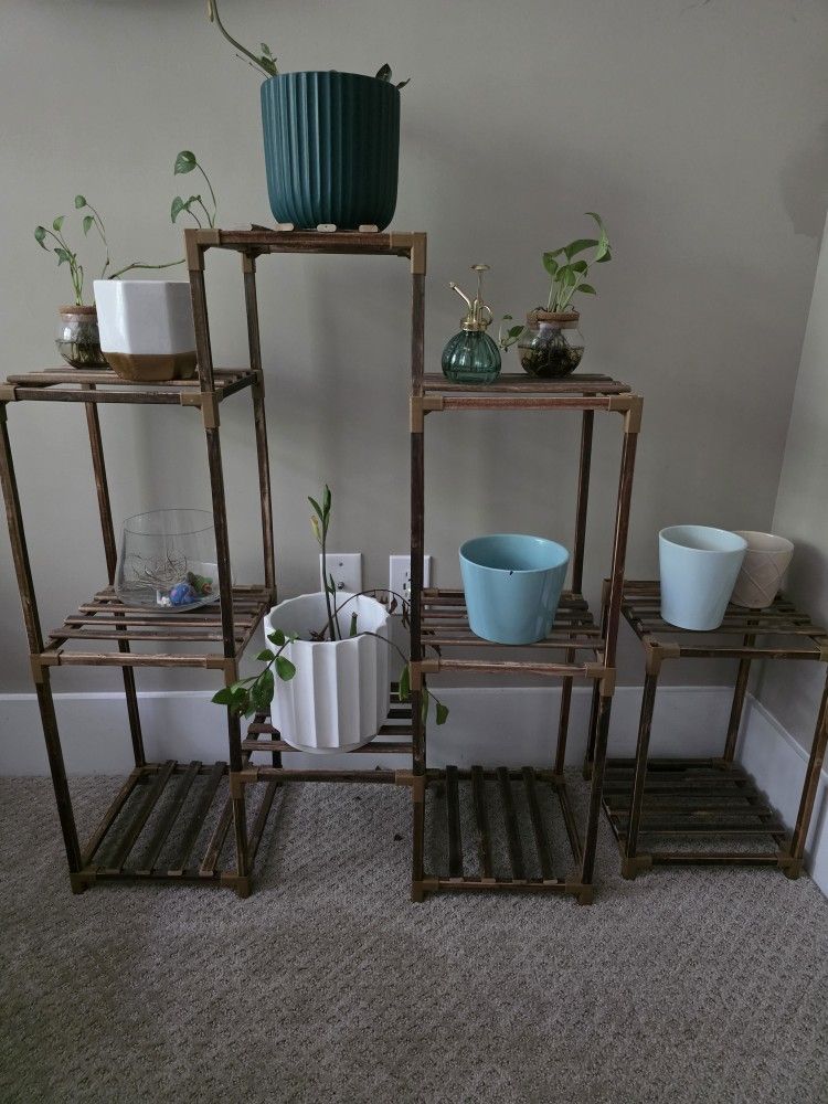 Plant Stand For 8 Pots