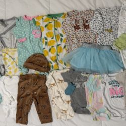 Baby girl clothes 0-3months 