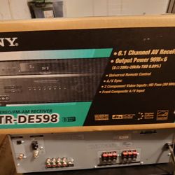 Sony STR-DE598 Amplifier/ Surround Sound Am/Fm Audio Video Receiver