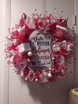 Santa Claus Christmas Wreath