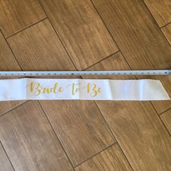 Bride to Be Sash