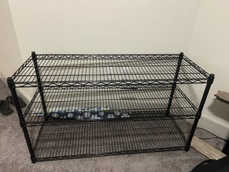 Wire shelves