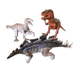 Lot of 3 Kid Galaxy Posable Dinosaur Action Figure Toys