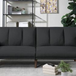 Brand New Black Futon Sofa Sleeper 