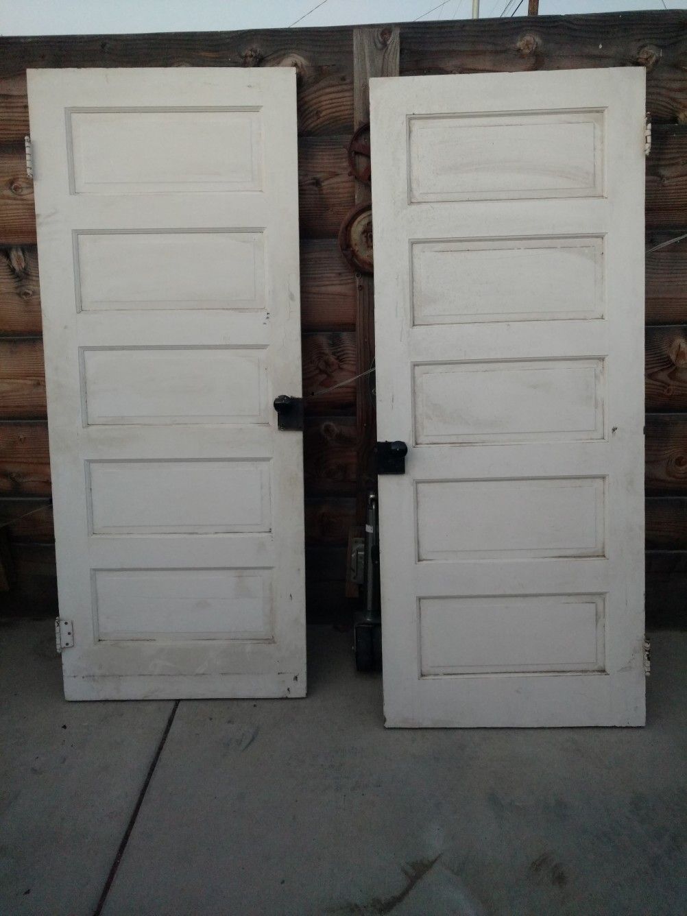 2 vintage doors