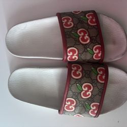 Cherry Gucci Slides