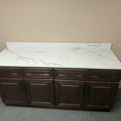 Cabinets and Countertop. 