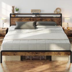 King Bed Frame + Box Springs Included