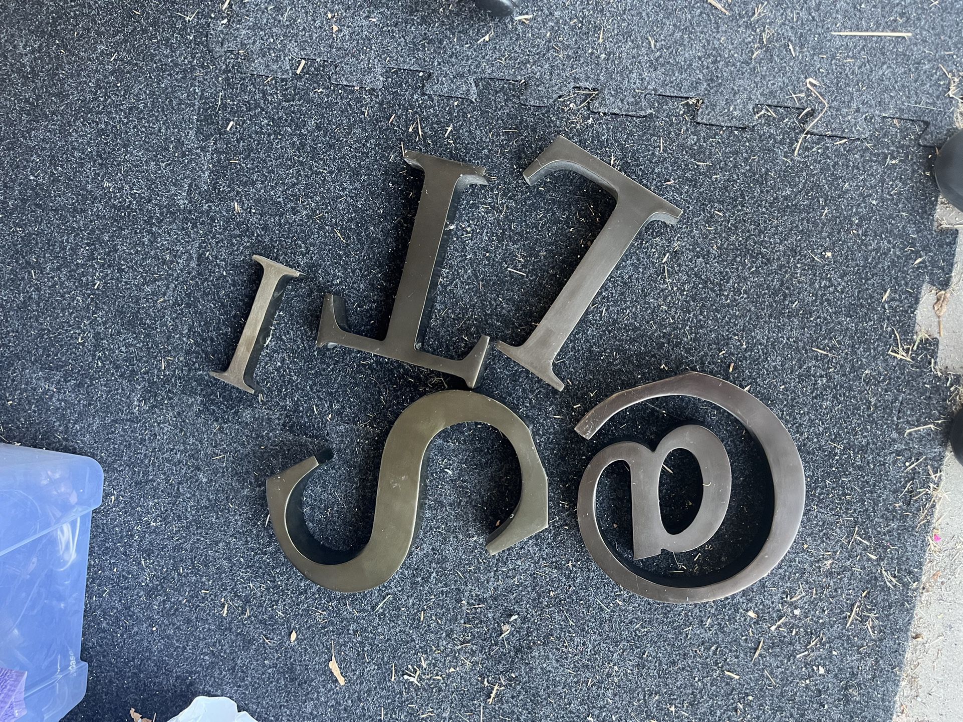Assorted Metal Letters