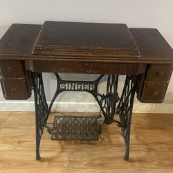 Antique Singer Sewing Table