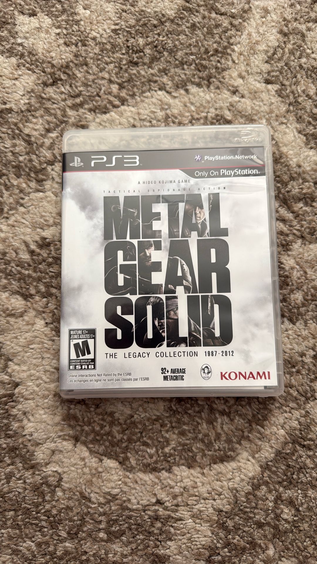 Metal Gear Solid Legacy Collection For Playstation 3 Ps3