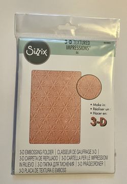 Sizzix 3-D Embossing Folder - Geometric Flowers