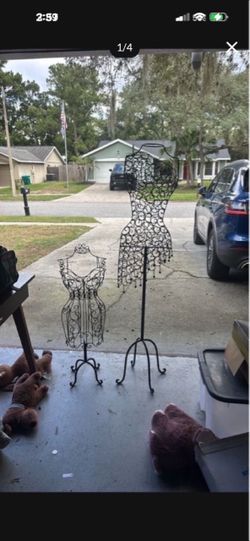 Decorative Wire Dress Form Mannequins Set of 2