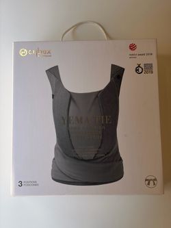 Cybex Platinum Yema Tie Baby Carrier - Gray Denim (With Box)