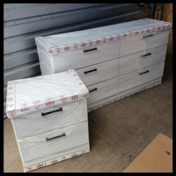 NEW DOUBLE DRESSER WITH A NIGHT STAND 🛠️ ASSEMBLED