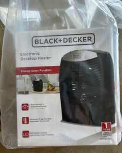 New in box desktop heater black & decker