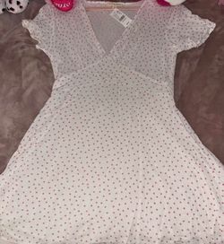 New! Womens Pacsun floral pattern v-neck flowy mini dress large