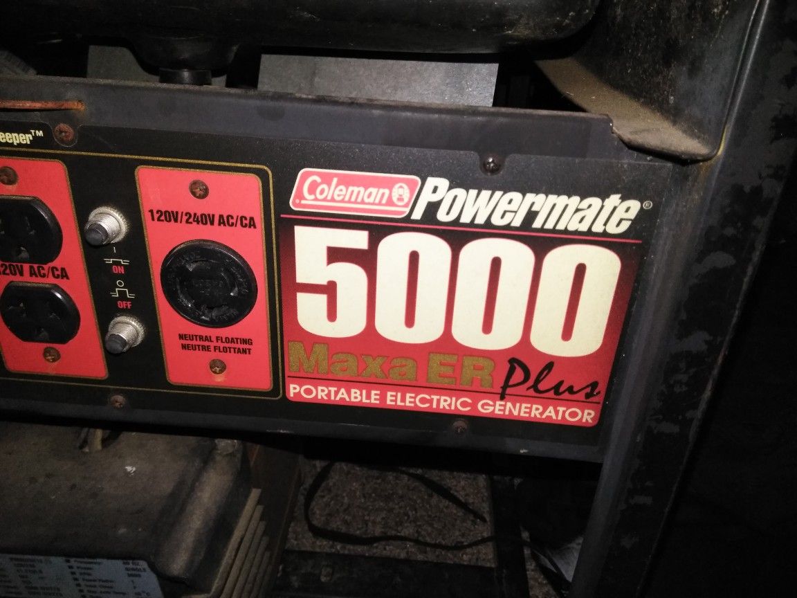 Coleman powermate 5000 maxa ER plus