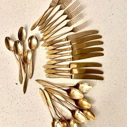1930s Gold Plated Silverware 