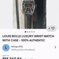 Louis Bolle Blake Open Heart E449M Automatic Watch.