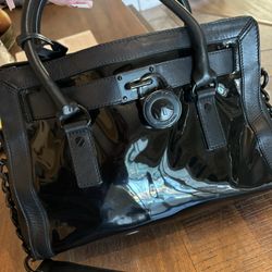 Michael Kors Black Leather Purse Excellent Condition 