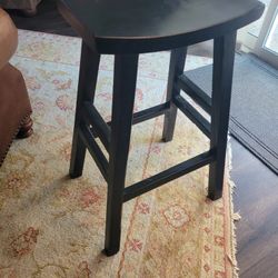 Two Wooden Bar Stools