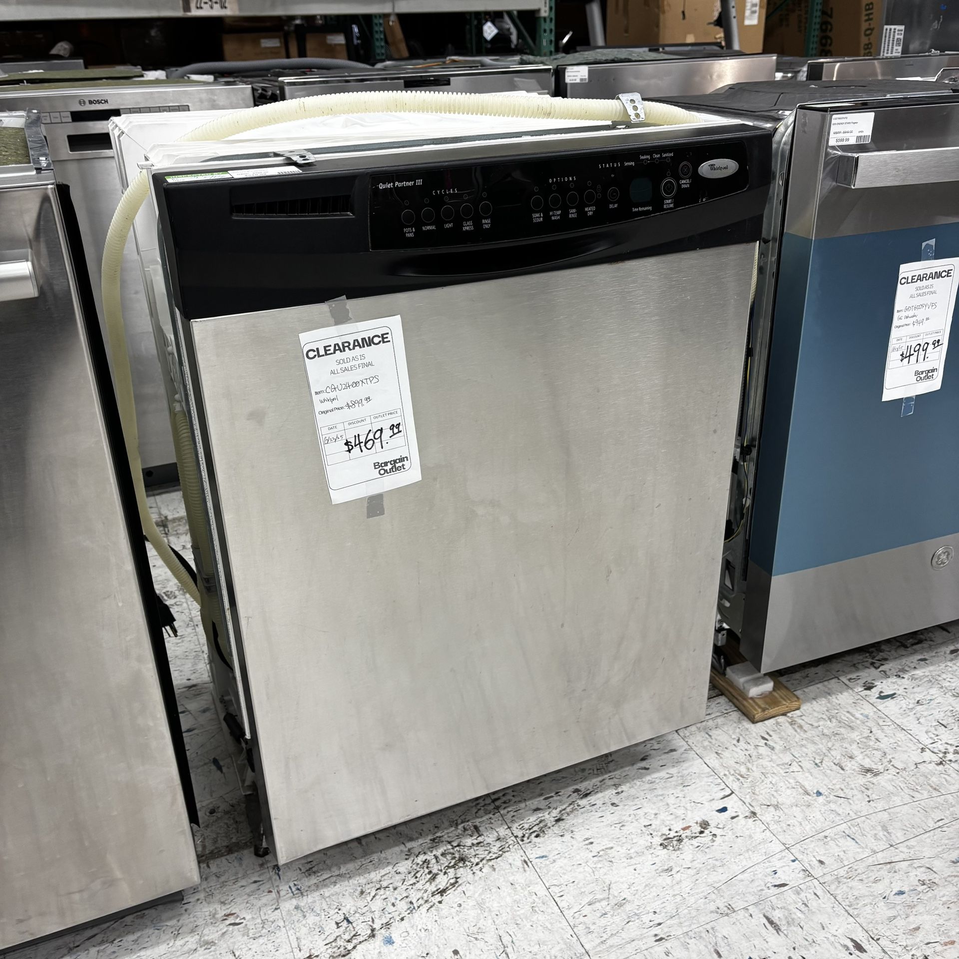 Whirlpool 24 In Dishwasher With Automatic Cycles