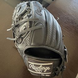 Rawlings Black Lefty Pitching “Heart Of The Hide” Baseball Glove 11 3/4