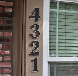3D-Printed Modern House Numbers (Price Is For Each) Can Make Any Number
