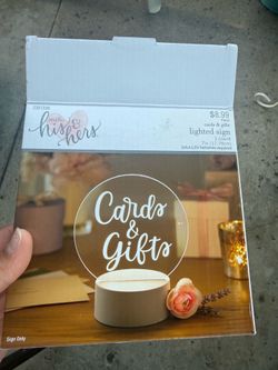 Wedding decor sign (cards and gifts)