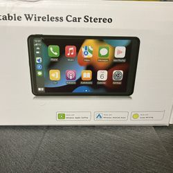 7" Apple Carplay or Android Wireless Touch Screen Double Din Car Stereo