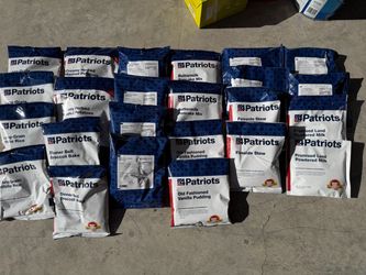 Freeze Dried Meals!! 24 Pouches per container, X 5 containers!!