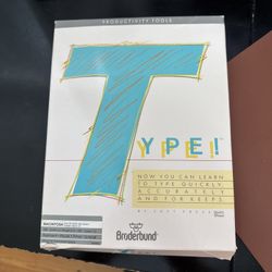 Rare Broderbund Soft Press Type! for Macintosh 3.5" Floppy, Manual & Box 1988