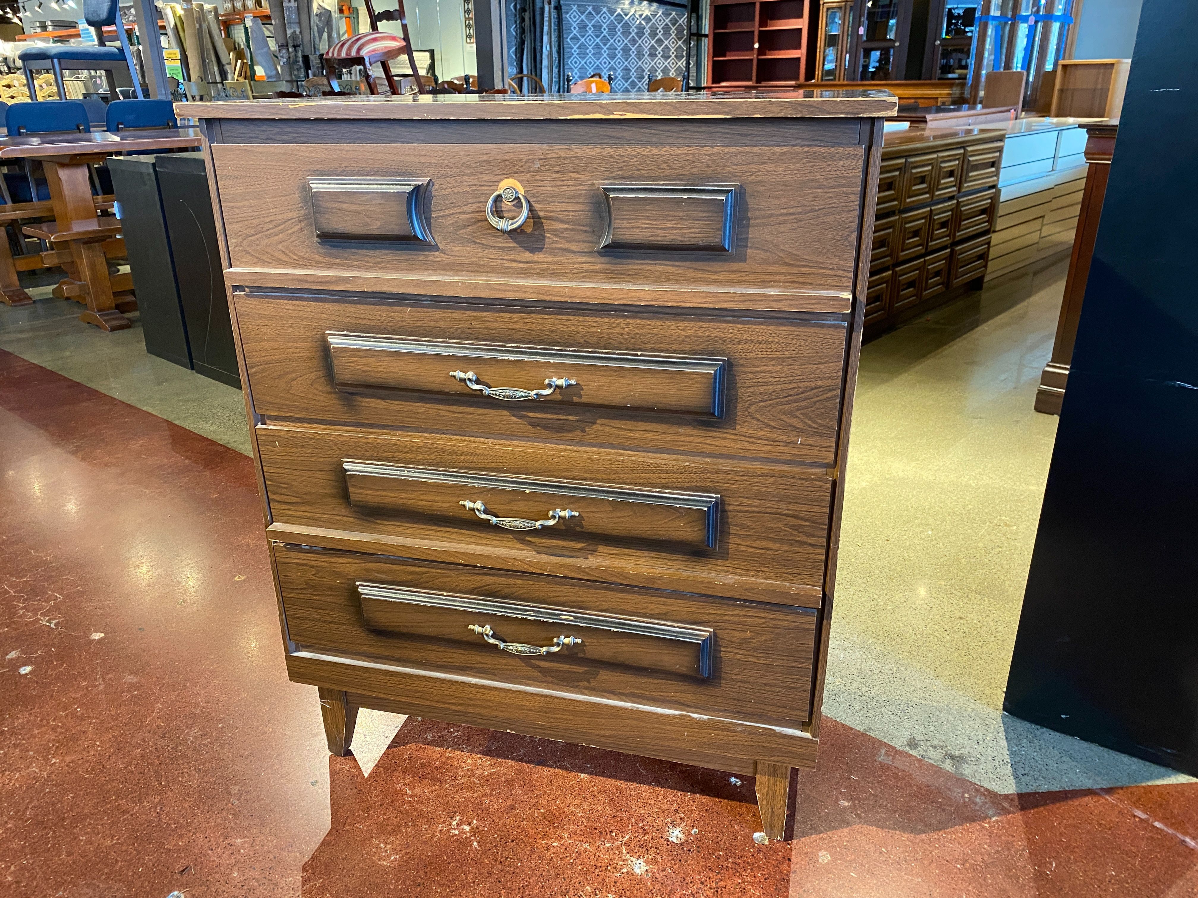 Vintage Four Drawer Vertical Dresser