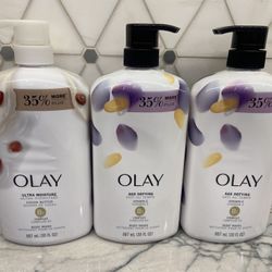 Olay Ultra Moisture Women's Body Wash with Cocoa Butter, or Olay Age Defying Body Wash for Women, Vitamin E, NEW