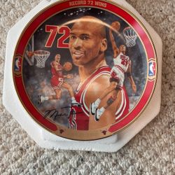 Michael Jordan 72 Win Plate